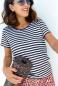 Preview: Active Wear Performance Sporty Stripes schwarz-weiß Hamburger Liebe