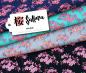 Preview: Tencel-Webware SAKURA Hana Blue navy Hamburger Liebe