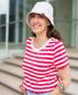 Preview: Baumwolljersey Ahoy Sailor Stripes Flamme/meringa