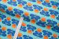 Preview: Baumwoll Organic Druck Digital blau/grün