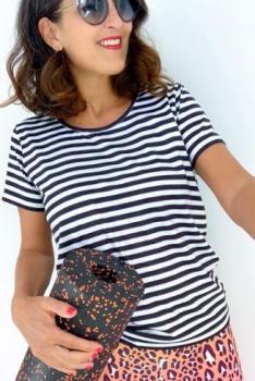 Active Wear Performance Sporty Stripes schwarz-weiß Hamburger Liebe