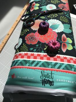 Baumwolljersey Sweet home Gardener´s Delight schwarz