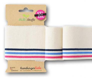 Cuff Me College AHOY Bündchen Meringa-Blue Navy-Bluette-Azalea