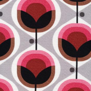 Bio Barkloth MODERN RETRO Pink Blume