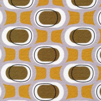 Bio Barkloth MODERN RETRO Gold/Khaki Muster