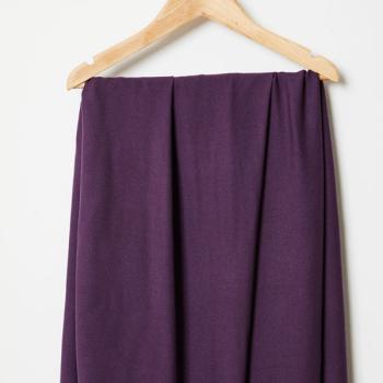 SOLID PLUM - VERA CREPE  Einfarbig