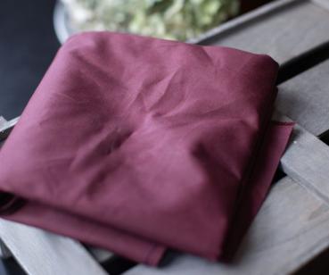 Dry Waxed Organic Cotton Wine red