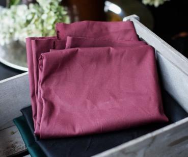 Dry Waxed Organic Cotton Wine red