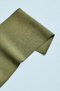 Organic Rib Bündchen Olive Green