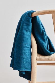 Organic Slub Jacquard Knit Ocean