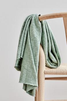 Organic Slub Jacquard Knit Sage green