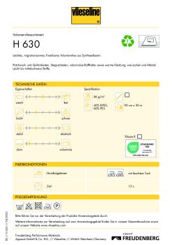 Vlieseline H630 Volumenvlies 90cm weiß
