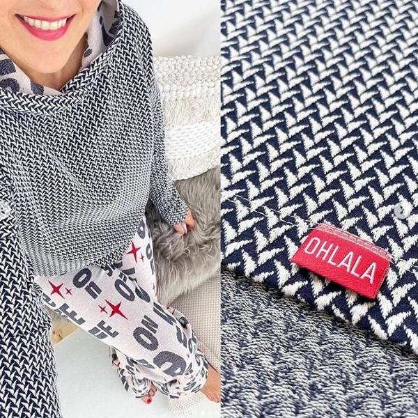 Shine - IN and Out Knit Navy/Meringa