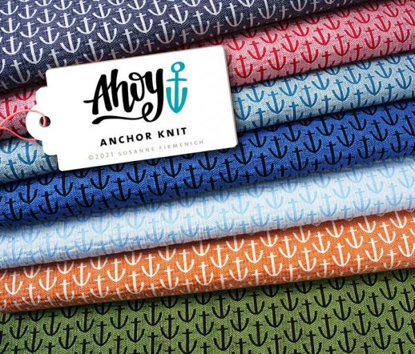 Ahoy Jacquard Knit Blue Navy/Meringa