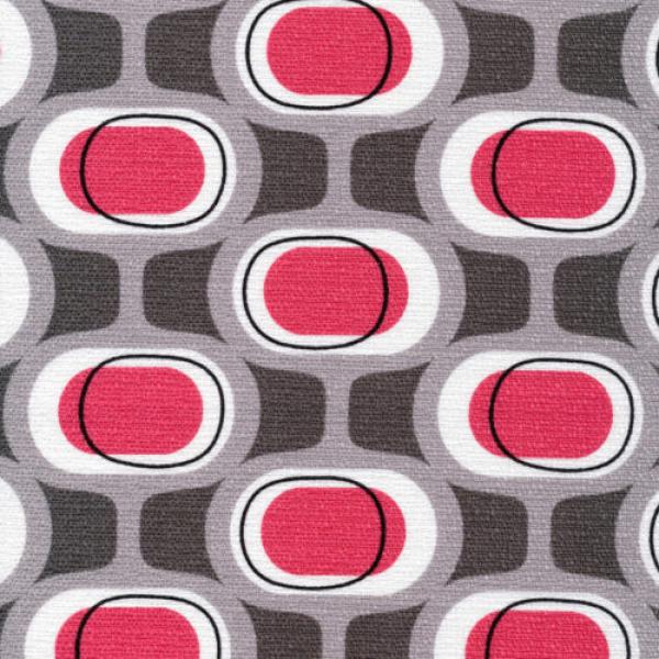 Bio Barkloth MODERN RETRO Pink Muster
