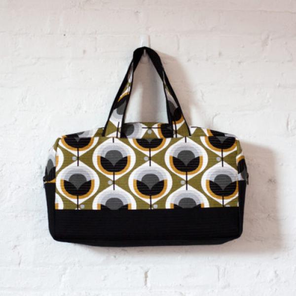 Bio Barkloth MODERN RETRO Gold/Khaki Blume