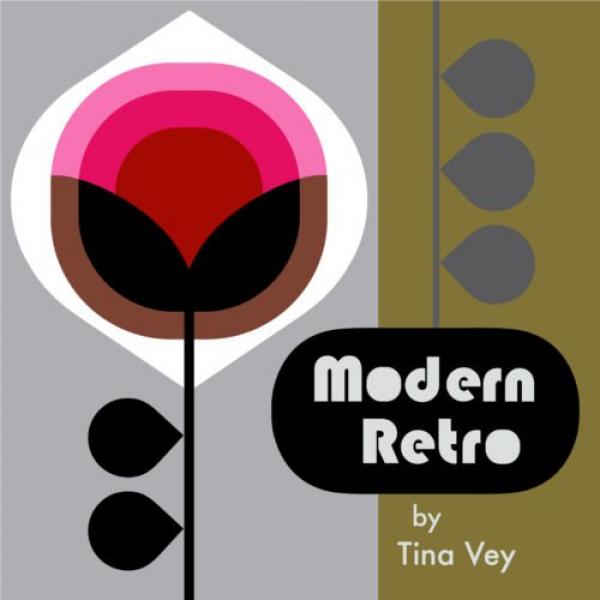 Bio Barkloth MODERN RETRO Pink Muster