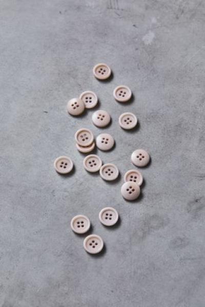 Knopf DISH COROZO BUTTON 15mm powder pink