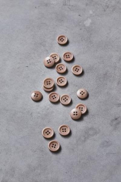 Knopf DISH COROZO BUTTON 15mm warm sand