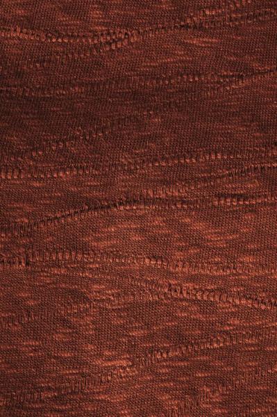 Organic Slub Jacquard Knit Sienna