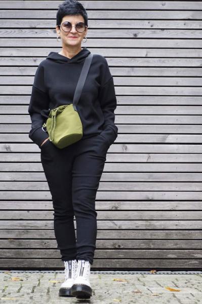 Woven knit BLACK